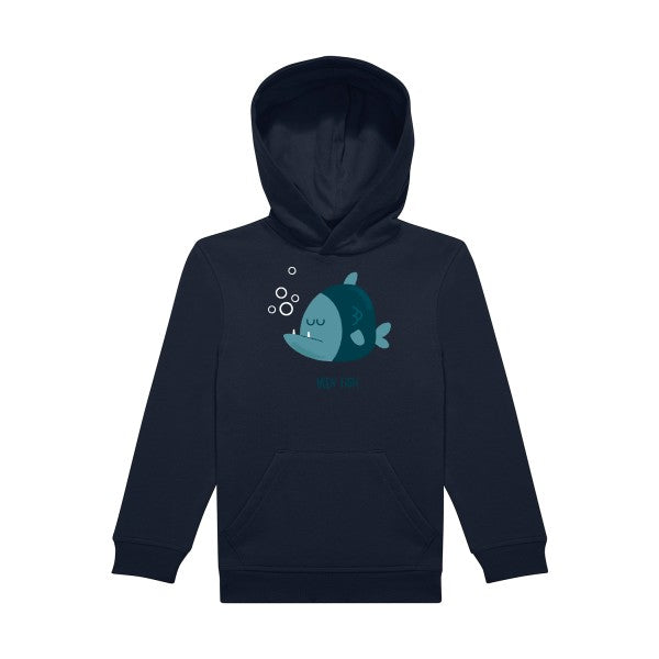 sweat capuche enfant Navy- M-en-fish