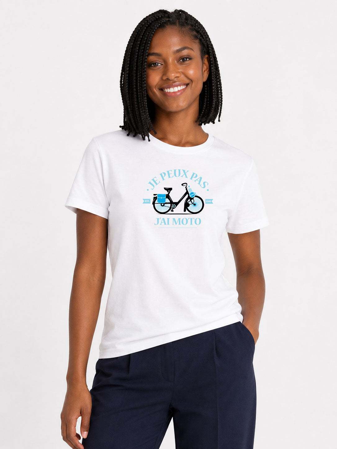 T-shirt original -Je peux pas j'ai moto