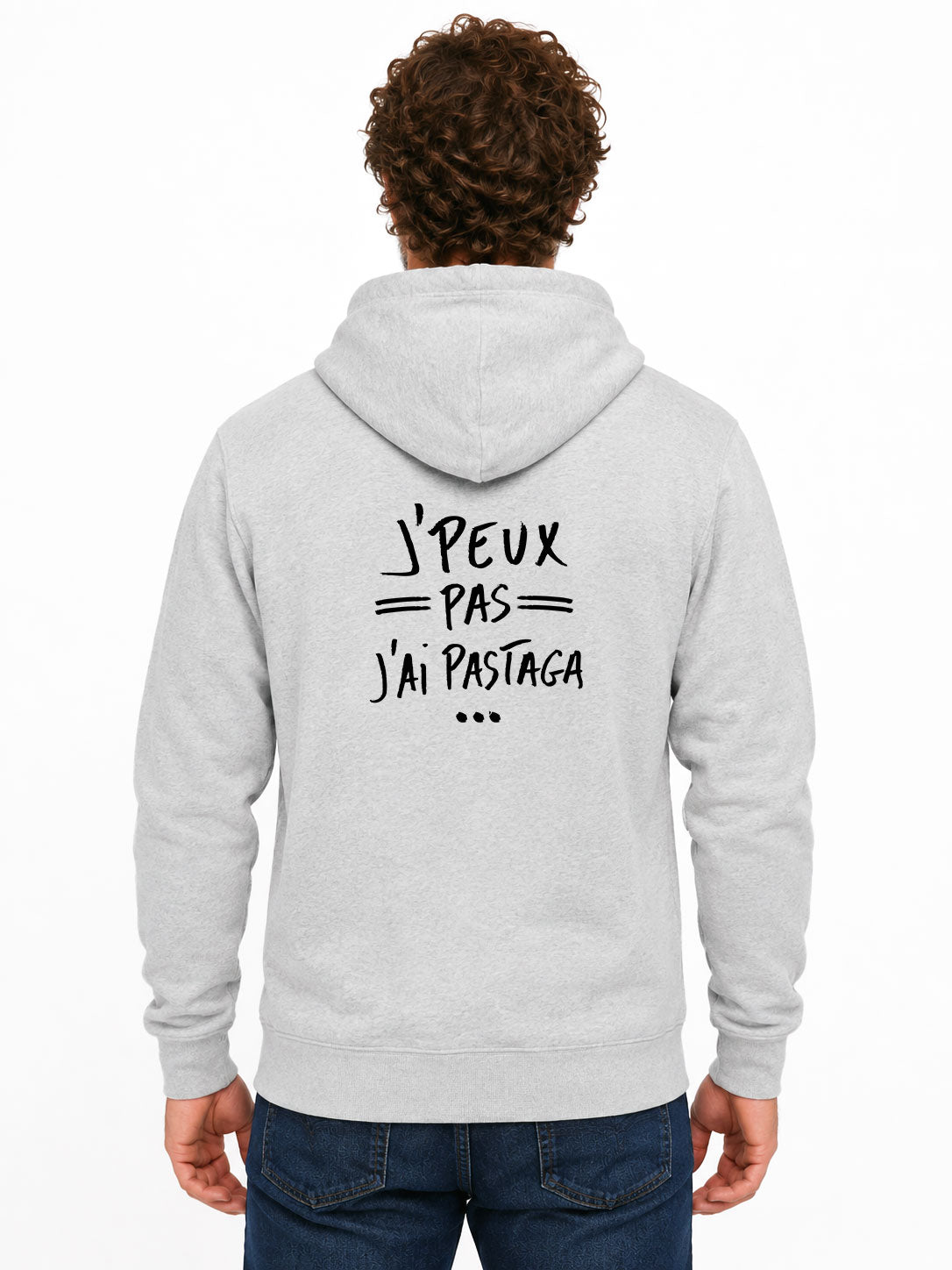 Original Herren-Kapuzenpullover „Ich kann nicht, ich muss Pastaga essen“