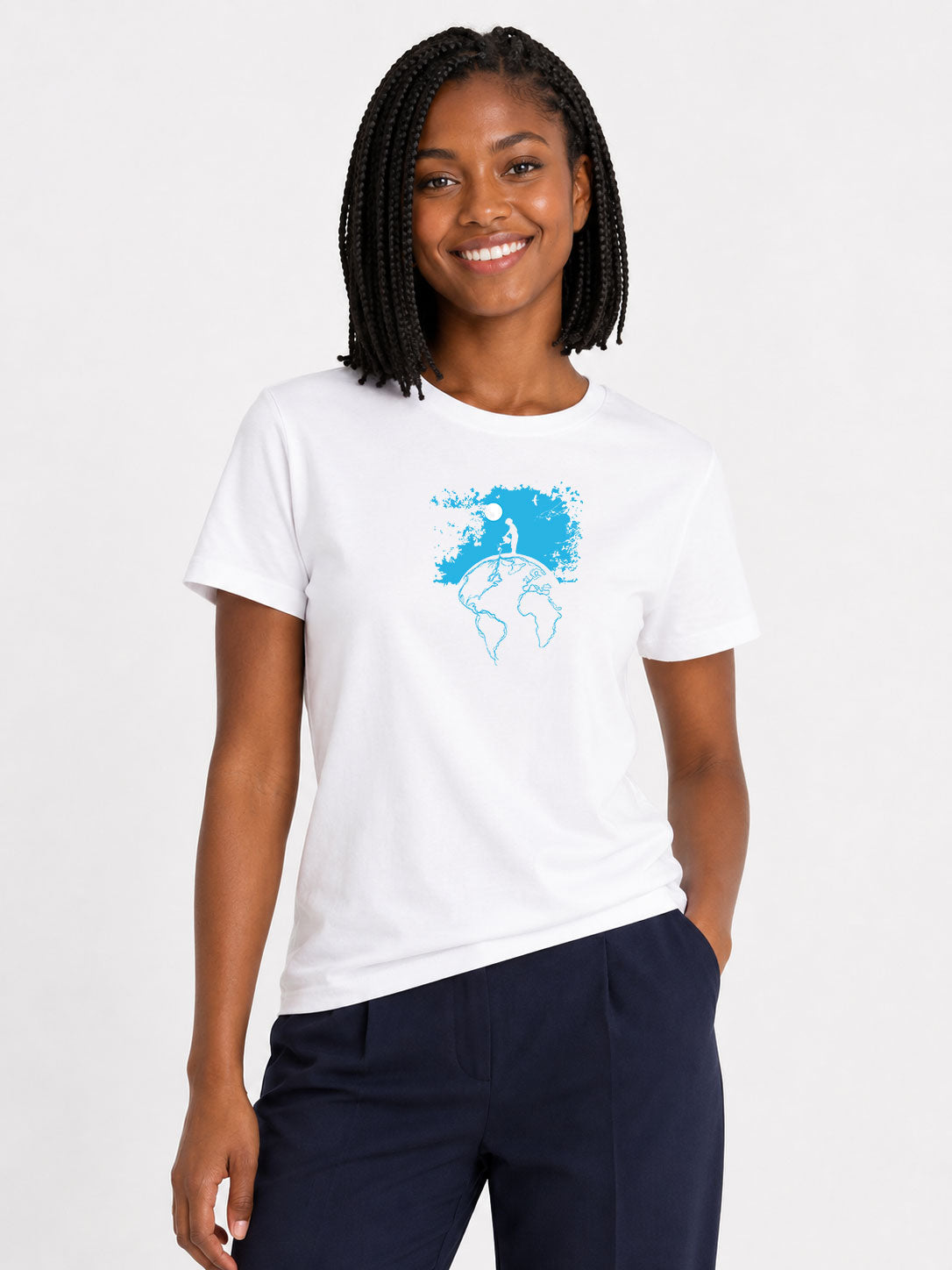 T-shirt original femme -Terre